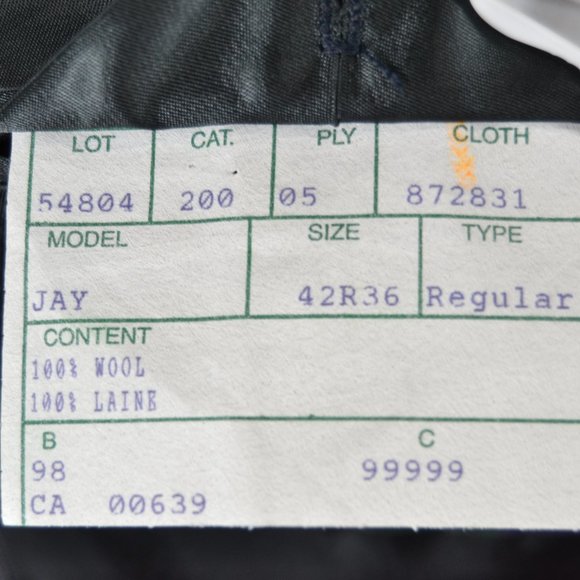 Beaver Brook 42R Sport Coat Blazer Suit Jacket Gra - Picture 8 of 8